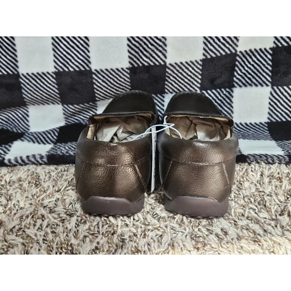 The Children's Place Boys Brown Slip On Loafers Size 5 Youth NWOB